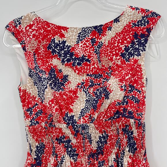 JESSICA SIMPSON Womens Summer Dress Size 6 High Neck Low Back Mini Fit Flare - Picture 2 of 10